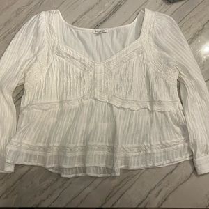 American eagle white blouse top